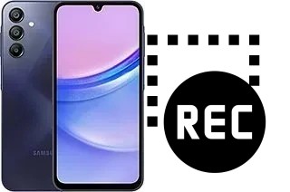 Record screen in Samsung Galaxy A15