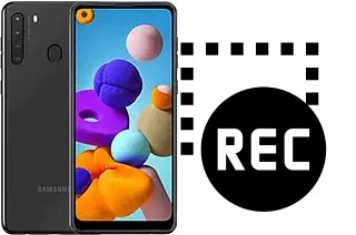 Record screen in Samsung Galaxy A21