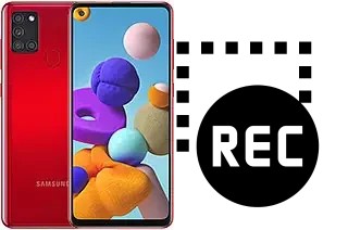 Record screen in Samsung Galaxy A21s