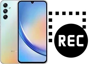 Record screen in Samsung Galaxy A34