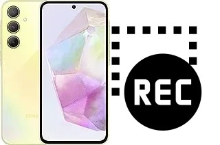 Record screen in Samsung Galaxy A35