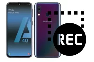 Record screen in Samsung Galaxy A40s