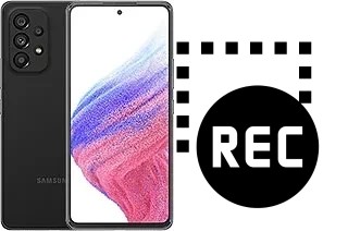 Record screen in Samsung Galaxy A53 5G