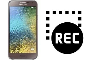 Record screen in Samsung Galaxy E5