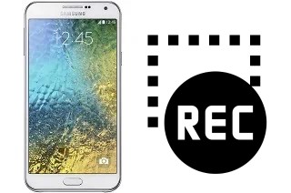 Record screen in Samsung Galaxy E7