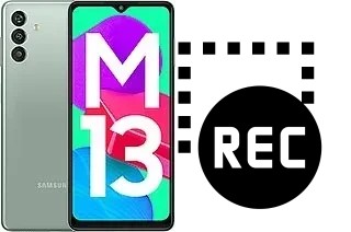 Record screen in Samsung Galaxy M13 (India)