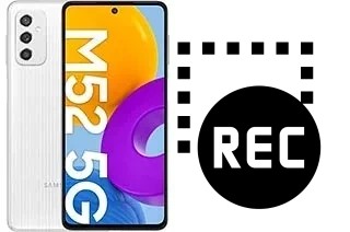 Record screen in Samsung Galaxy M52 5G