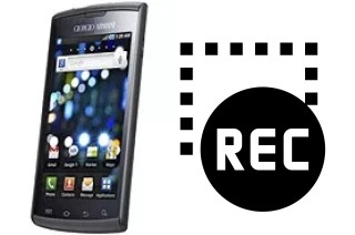 Record screen in Samsung I9010 Galaxy S Giorgio Armani