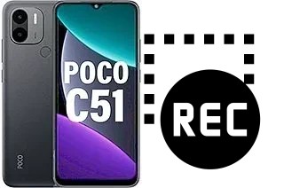 Record screen in Xiaomi Poco C51