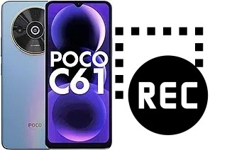 Record screen in Xiaomi Poco C61