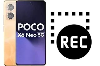 Record screen in Xiaomi Poco X6 Neo