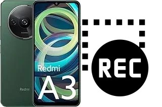 Record screen in Xiaomi Redmi A3