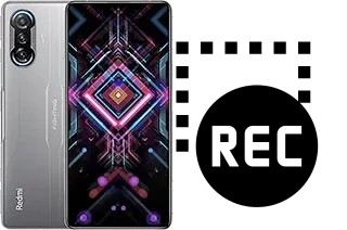 Record screen in Xiaomi Redmi K40 Gaming