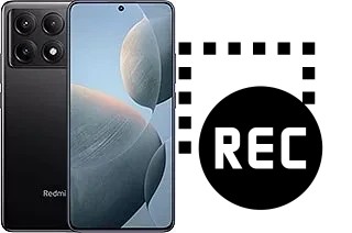 Record screen in Xiaomi Redmi K70E