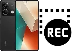 Record screen on Xiaomi Redmi Note 13