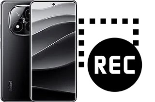 Record screen in Xiaomi Redmi Note 14 Pro+