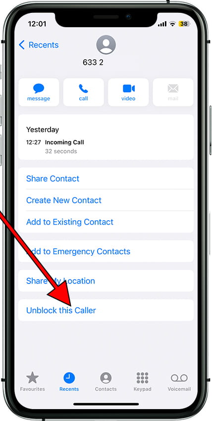 how to block a contact on iphone 13