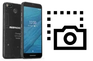 Screenshot in Fairphone 3