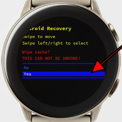 Hard reset WearOS