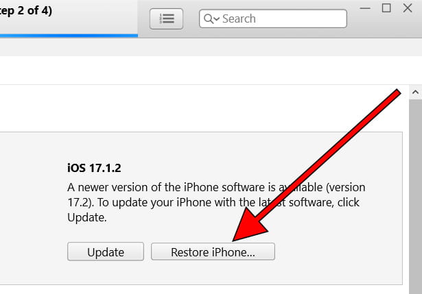 Restore iPhone 14 Pro Max from iTunes