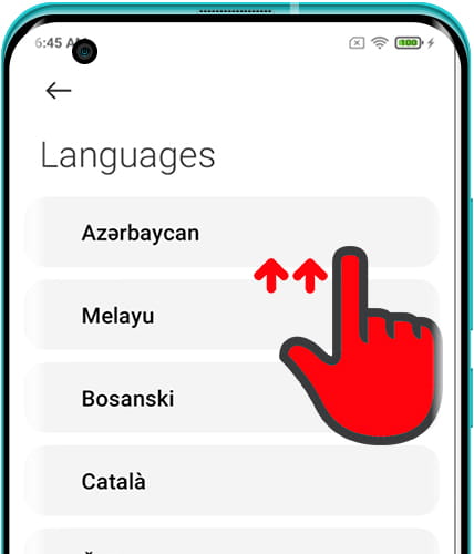 Language list Xiaomi