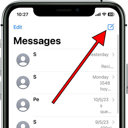 Compose messages iOS