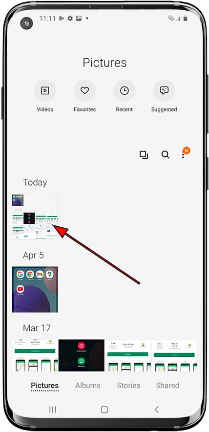 How to make a screenshot in Samsung Galaxy A12