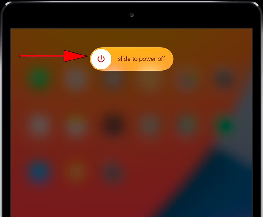 To turn off iPad Air