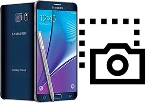 Screenshot in Samsung Galaxy Note5