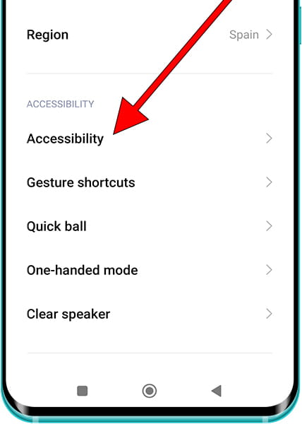 Accessibility Xiaomi