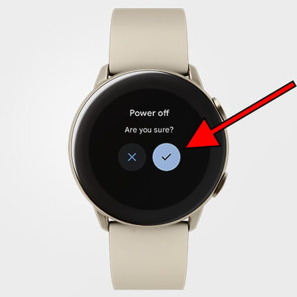 Confirm Wear OS shutdown