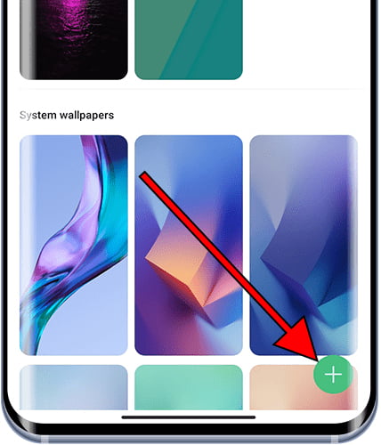 Add wallpaper on iPhone Xiaomi