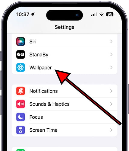 Settings / Wallpaper iPhone