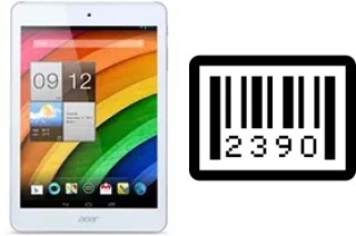 How to find the serial number on Acer Iconia A1-830