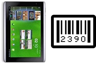 How to find the serial number on Acer Iconia Tab A500