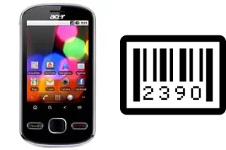 How to find the serial number on Acer beTouch E140