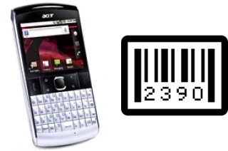 How to find the serial number on Acer beTouch E210