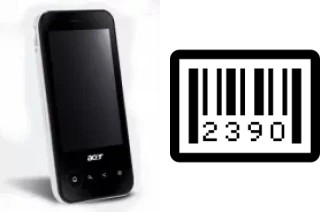 How to find the serial number on Acer beTouch E400