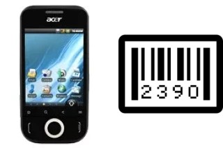 How to find the serial number on Acer beTouch E110