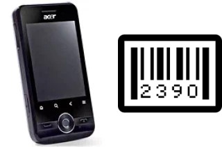 How to find the serial number on Acer beTouch E120