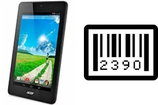 How to find the serial number on Acer Iconia One 7 B1-730