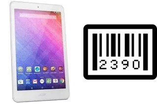 How to find the serial number on Acer Iconia One 8 B1-820