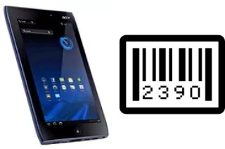 How to find the serial number on Acer Iconia Tab A100