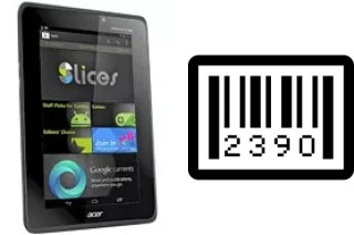 How to find the serial number on Acer Iconia Tab A110