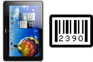 How to find the serial number on Acer Iconia Tab A510