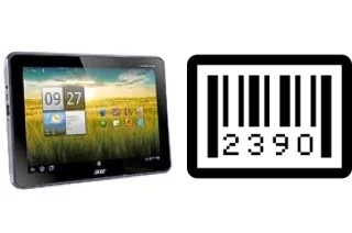 How to find the serial number on Acer Iconia Tab A701