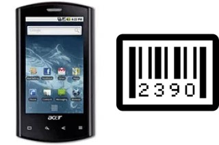 How to find the serial number on Acer Liquid E