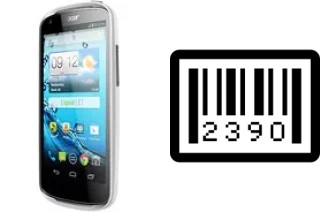 How to find the serial number on Acer Liquid E1