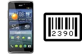 How to find the serial number on Acer Liquid E600