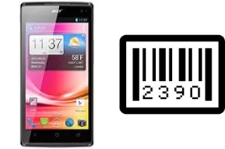 How to find the serial number on Acer Liquid Z500